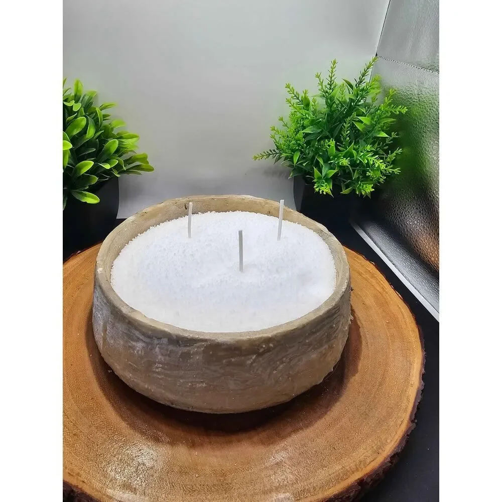 Concrete Candle Bowl